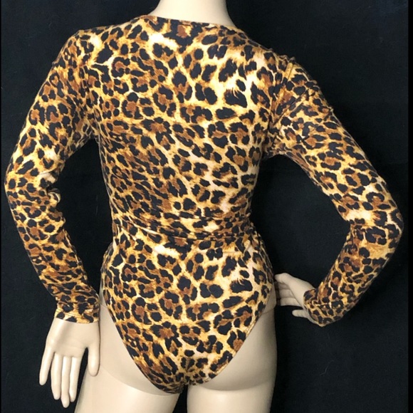 Tops | Leopard Print Bodysuit | Poshmark